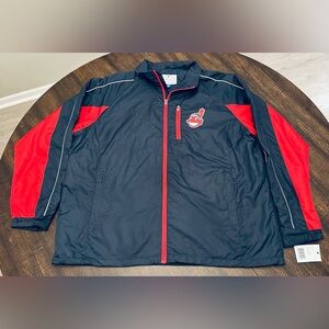 NWT GIII-Carl Banks Cleveland Indians Mens XL Windbreaker Jacket